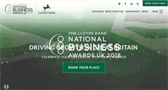 Desktop Screenshot of nationalbusinessawards.co.uk