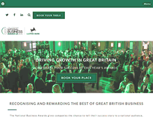 Tablet Screenshot of nationalbusinessawards.co.uk
